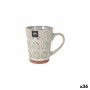 Tasse mug La Mediterránea Almudena Gris 330 ml (36 Unités)