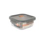 Boîte à lunch hermétique MasterChef Gris Transparent Carré 800 ml (6 Unités)