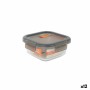 Hermetic Lunch Box MasterChef Grey Transparent Squared 530 ml (12 Units)