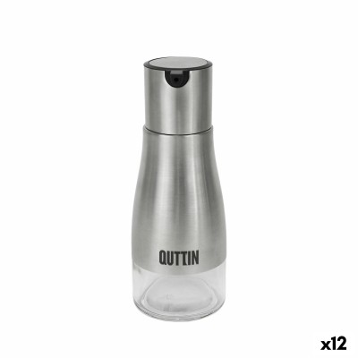 Cruet Quttin Transparent Silver Stainless steel 0,32 L (12 Units)