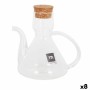 Cruet La Mediterránea Bell Transparent Silicone Borosilicate Glass 275 ml (8 Units)