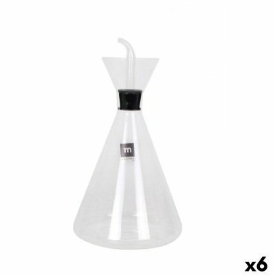 Cruet La Mediterránea Iraia Transparent Borosilicate Glass 1 L (6 Units)
