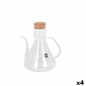 Huilier La Mediterránea Bell Transparent Silicone Verre Borosilicaté 1 L (4 Unités)