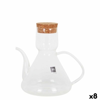 Huilier La Mediterránea Bell Transparent Silicone Verre Borosilicaté 500 ml (8 Unités)