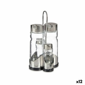 Set de pansement Anna Transparent Argenté 10 x 10 x 21 cm (12 Unités)