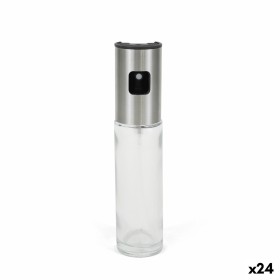 Huilier La Mediterránea Luxe Transparent Argenté verre 100 ml (24 Unités)