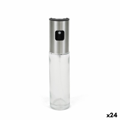 Huilier La Mediterránea Luxe Transparent Argenté verre 100 ml (24 Unités)