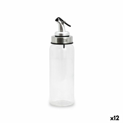 Cruet Quttin Transparent Silver Glass 5,5 x 5,5 x 20,5 cm (12 Units)