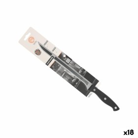 Couteau à jambon MasterChef 23 cm Noir Argenté (18 Unités)