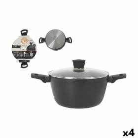 Casserole avec Couvercle MasterChef 24 cm (4 Unités)