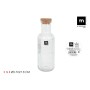 Glass Bottle La Mediterránea Glass 1 L (24 Units)