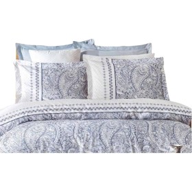 Parure de couette Bleu Lit king size 3 Pièces