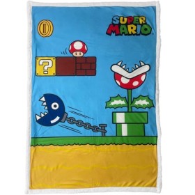 Blanket Mario Bros 31 x 8 x 31 cm Multicolour Scottish pictures