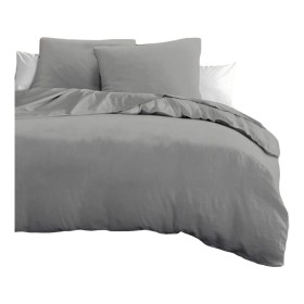 Duvet cover set HOME LINGE PASSION Light grey Super king 3 Pieces