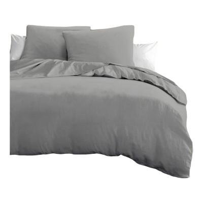 Duvet cover set HOME LINGE PASSION Light grey Super king 3 Pieces