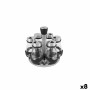 Stainless Steel Spice Rack Quttin 17,8 X 17,8 X 16,3 CM (6 Pieces) (8 Units)