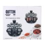 Stainless Steel Spice Rack Quttin 17,8 X 17,8 X 16,3 CM (6 Pieces) (8 Units)