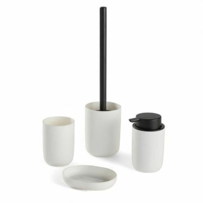 Bath Set TODAY HOY White Plastic Modern 4 Pieces (4 Units)