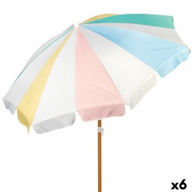 Beach parasol Aktive Ø 200 cm 20 x 185 x 20 cm (6 Units)