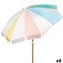 Parasol de plage Aktive Ø 200 cm 20 x 185 x 20 cm (6 Unités)