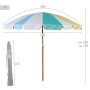 Parasol de plage Aktive Ø 200 cm 20 x 185 x 20 cm (6 Unités)