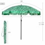 Parasol de plage Aktive Ø 180 cm 180 x 180 x 180 cm (6 Unités)