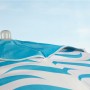 Parasol de plage Aktive Bleu Ø 200 cm 200 x 190 x 200 cm (6 Unités)