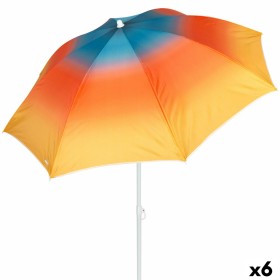 Beach parasol Aktive Multicolour 200 x 200 x 200 cm (6 Units)