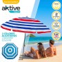 Beach parasol Aktive Blue Red Multicolour Silver Ø 160 cm 160 x 167 x 160 cm (12 Units)