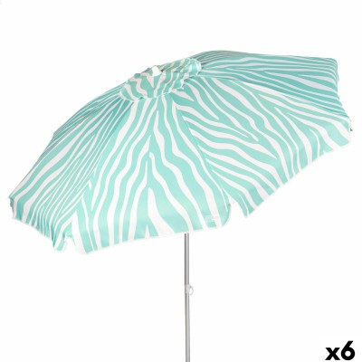 Beach parasol Aktive Blue 200 x 195 x 200 cm (6 Units)