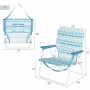 Chaise de Plage Aktive 45 x 70 x 40 cm (2 Unités)