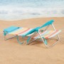 Beach Chair Aktive Multicolour 48 x 90 x 60 cm (2 Units)