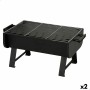 Barbecue Portable Aktive Acier 45 x 25 x 30 cm Noir (2 Unités)