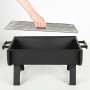Barbecue Portable Aktive Steel 45 x 25 x 30 cm Black (2 Units)