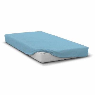 Drap housse HOME LINGE PASSION Bleu clair Lit 2 persones 140 x 190 + 30 cm
