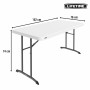 Folding Table Lifetime White 152 x 74 x 76 cm