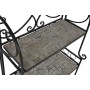 Shelves Home ESPRIT Black Multicolour Ceramic Ironwork 3 Shelves 54 x 29 x 121 cm 58 x 31,5 x 117 cm