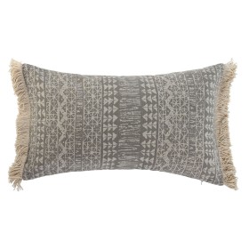 Cushion Home ESPRIT Grey Natural Boho 50 x 8 x 30 cm