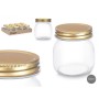 Jar Vivalto Transparent Golden 300 ml (12 Units)