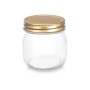 Jar Vivalto Transparent Golden 180 ml (18 Units)