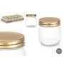 Jar Vivalto Transparent Golden 180 ml (18 Units)