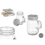 Jar Vivalto Transparent Silver 120 ml (6 Units)