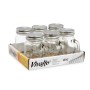 Jar Vivalto Transparent Silver 120 ml (6 Units)