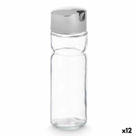 Huilier Vivalto Transparent Argenté Métal Verre Plastique 180 ml 4,6 x 15,7 x 4,6 cm (12 Unités)