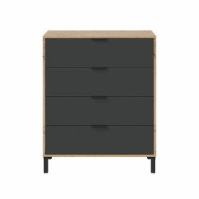 Commode Marron Noir 77,5 x 40 x 93,5 cm