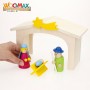 Crèche de Noël Woomax Bois plywood 23 x 16 x 11 cm (4 Unités)