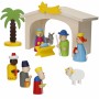 Christmas nativity set Woomax Wood plywood 23 x 16 x 11 cm (4 Units)