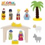 Christmas nativity set Woomax Wood plywood 23 x 16 x 11 cm (4 Units)