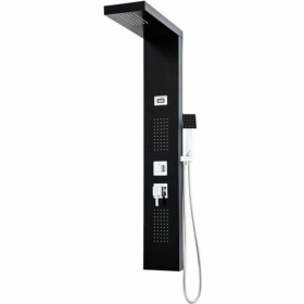 Shower Column Rousseau Torquay Black ABS 126,6 x 20 cm Hydro-massage