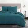 Parure de couette HOME LINGE PASSION Bleu Lit king size 3 Pièces